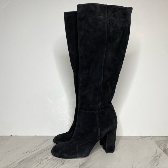Sam Edelman Caprice Black Suede Knee High Boot 8 1/2 M - Picture 16 of 16